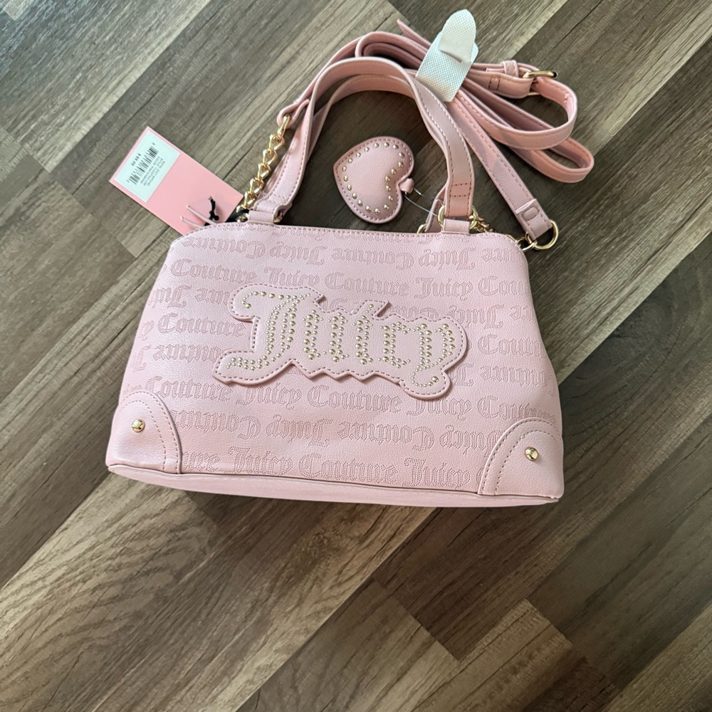 Juicy Couture Pink Embossed Satchel - Picture 12 of 12